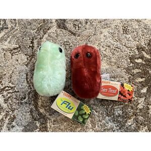 Giant Microbes Sore Throat Flu Stuffed Plush Toy Learning Medical Science NEW